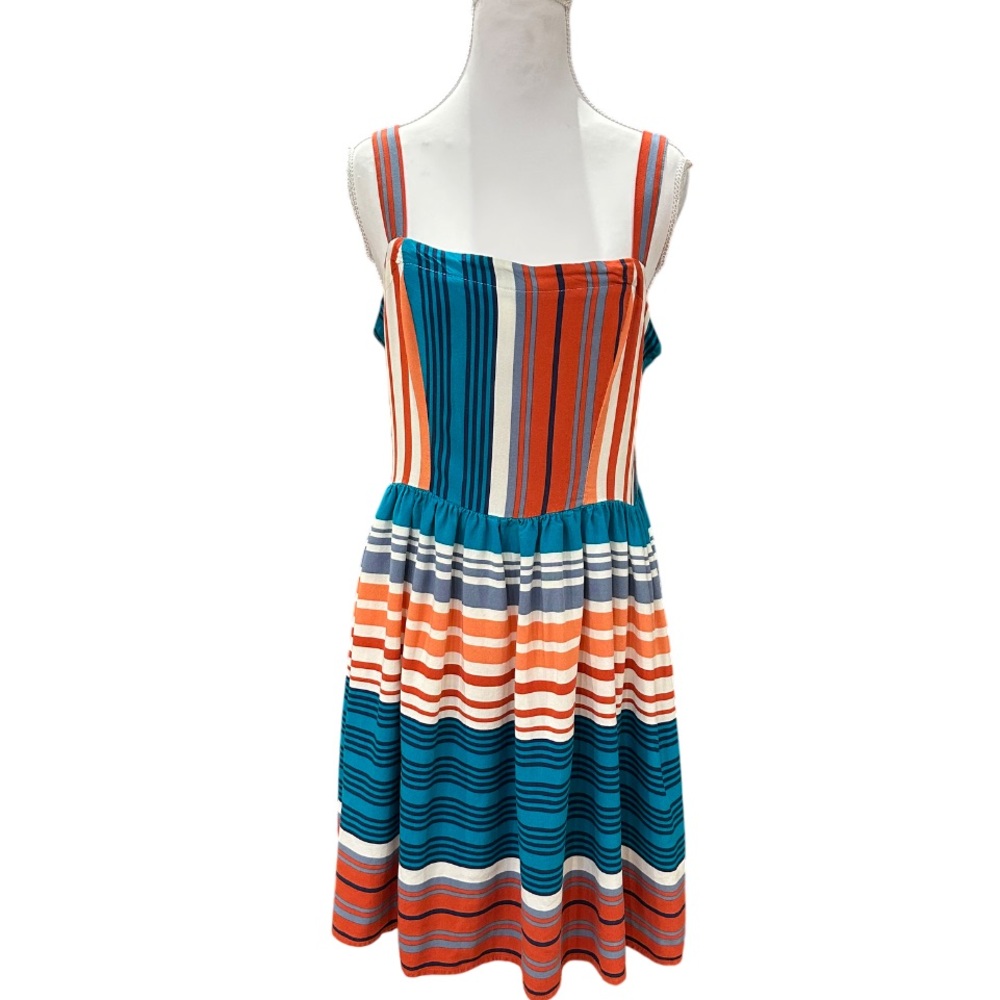 Gypsies & Moondust Multicolor Striped Mini Dress L